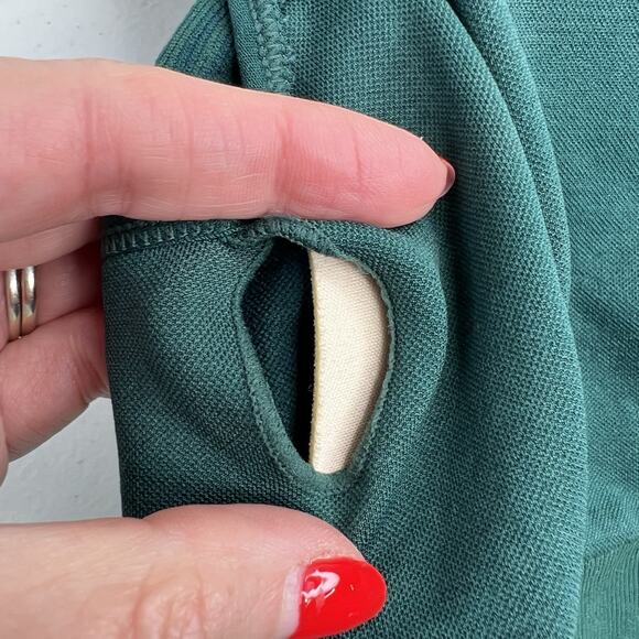 Golds Gym Women’s M Medium Sports Bra Impact Strappy High Support Padded Green - Picture 8 of 12